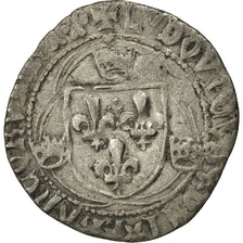 Coin, France, Louis XI, Blanc à la couronne, Saint-Pourçain, EF(40-45)