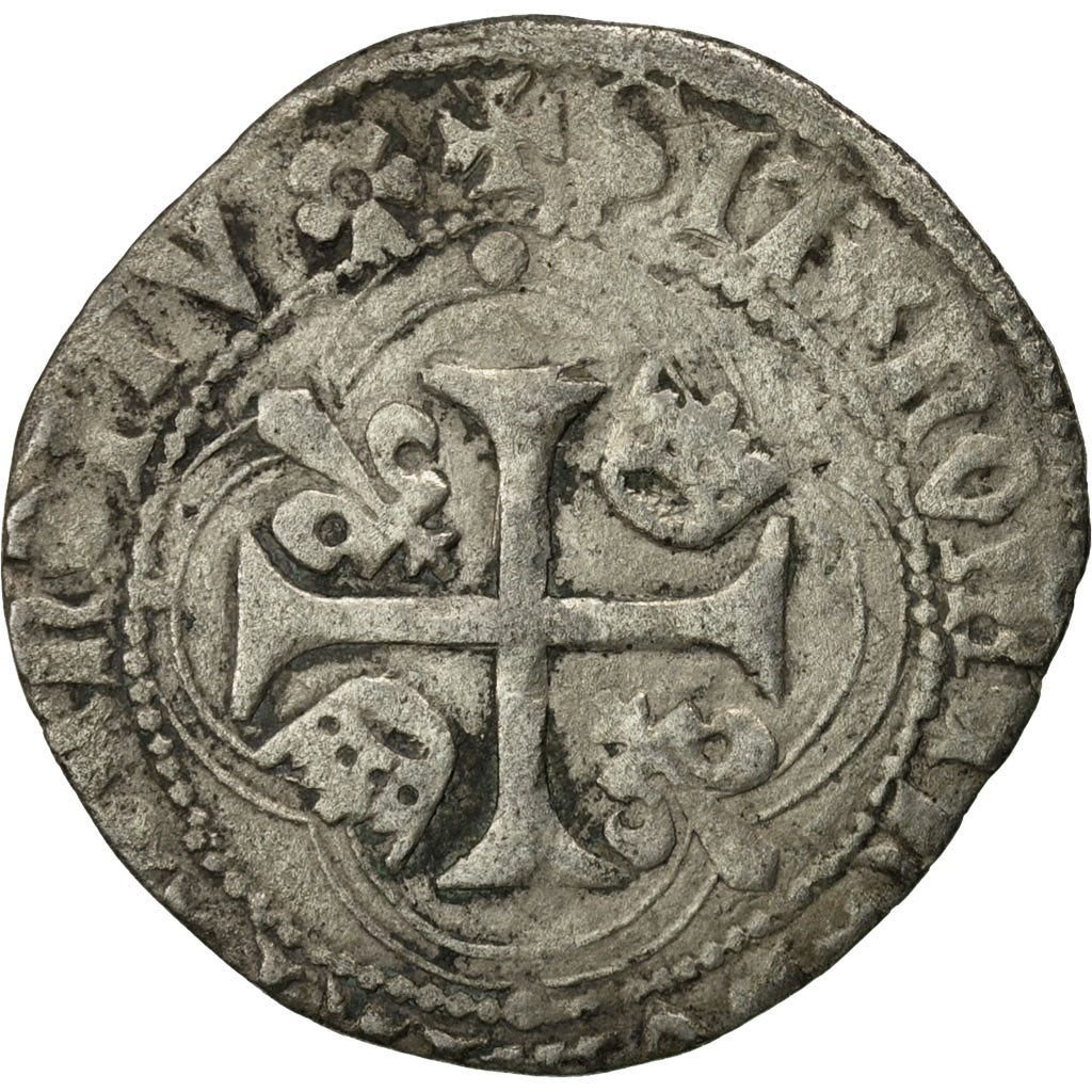 Coin, France, Louis XI, Blanc à la couronne, Saint-Pourçain, EF(40-45)