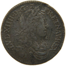 FRANCE, 1/12 Écu au buste juvénile, 1/12 ECU, 10 Sols, 1661, Limoges, KM #199.5,