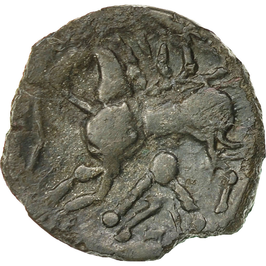 Coin, Aulerci Eburovices, Bronze, AU(50-53), Bronze, Delestrée:S2458B