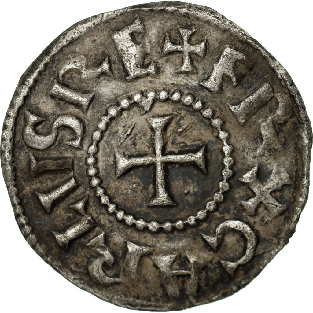 Monnaie, France, Charlemagne, Denier, Bourges, TTB+, Argent, Prou:728