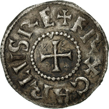 Monnaie, France, Charlemagne, Denier, Bourges, TTB+, Argent, Prou:728