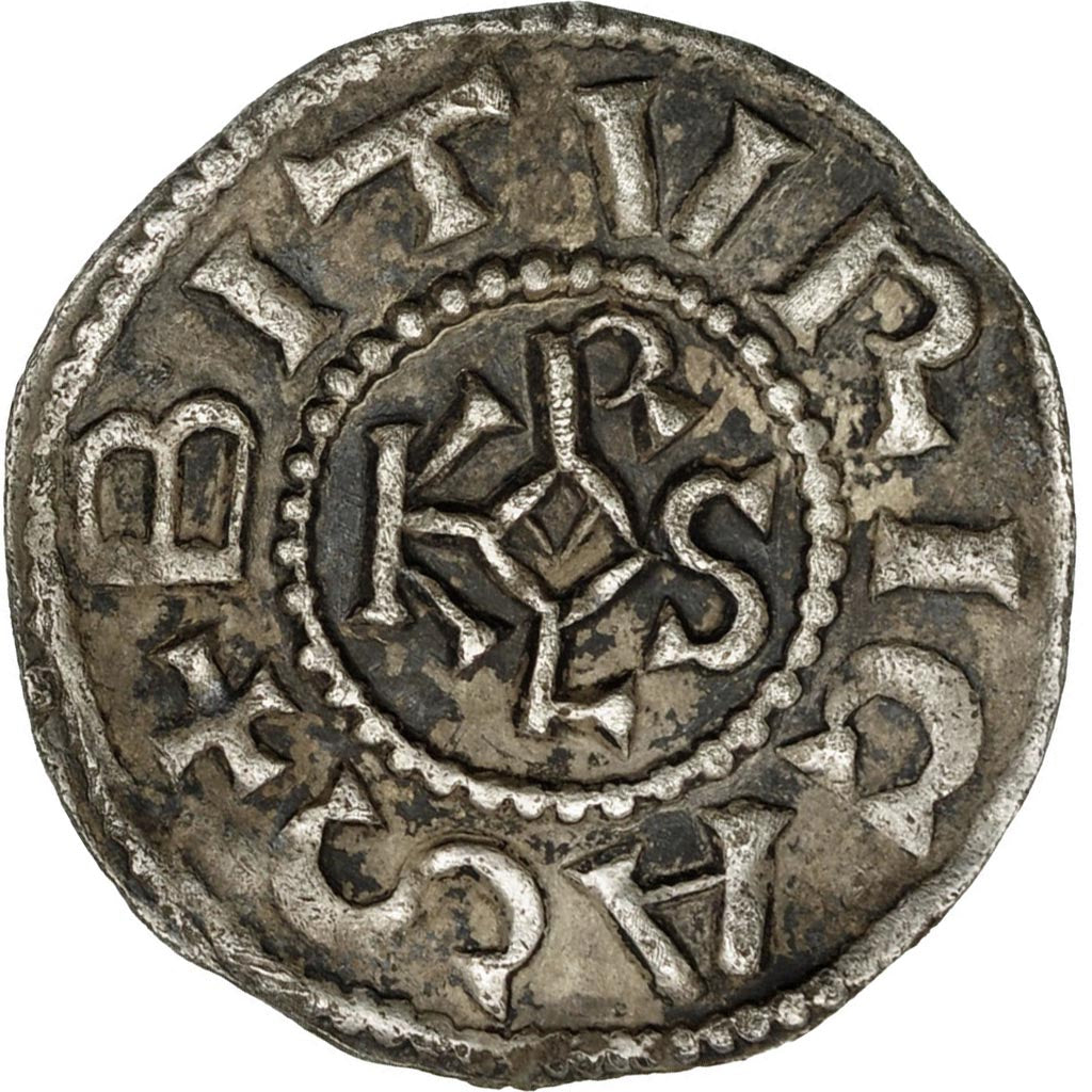 Monnaie, France, Charlemagne, Denier, Bourges, TTB+, Argent, Prou:728