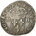 Moneda, Francia, Charles X, 1/4 Ecu, 1597, Nantes, BC+, Plata, Sombart:4670