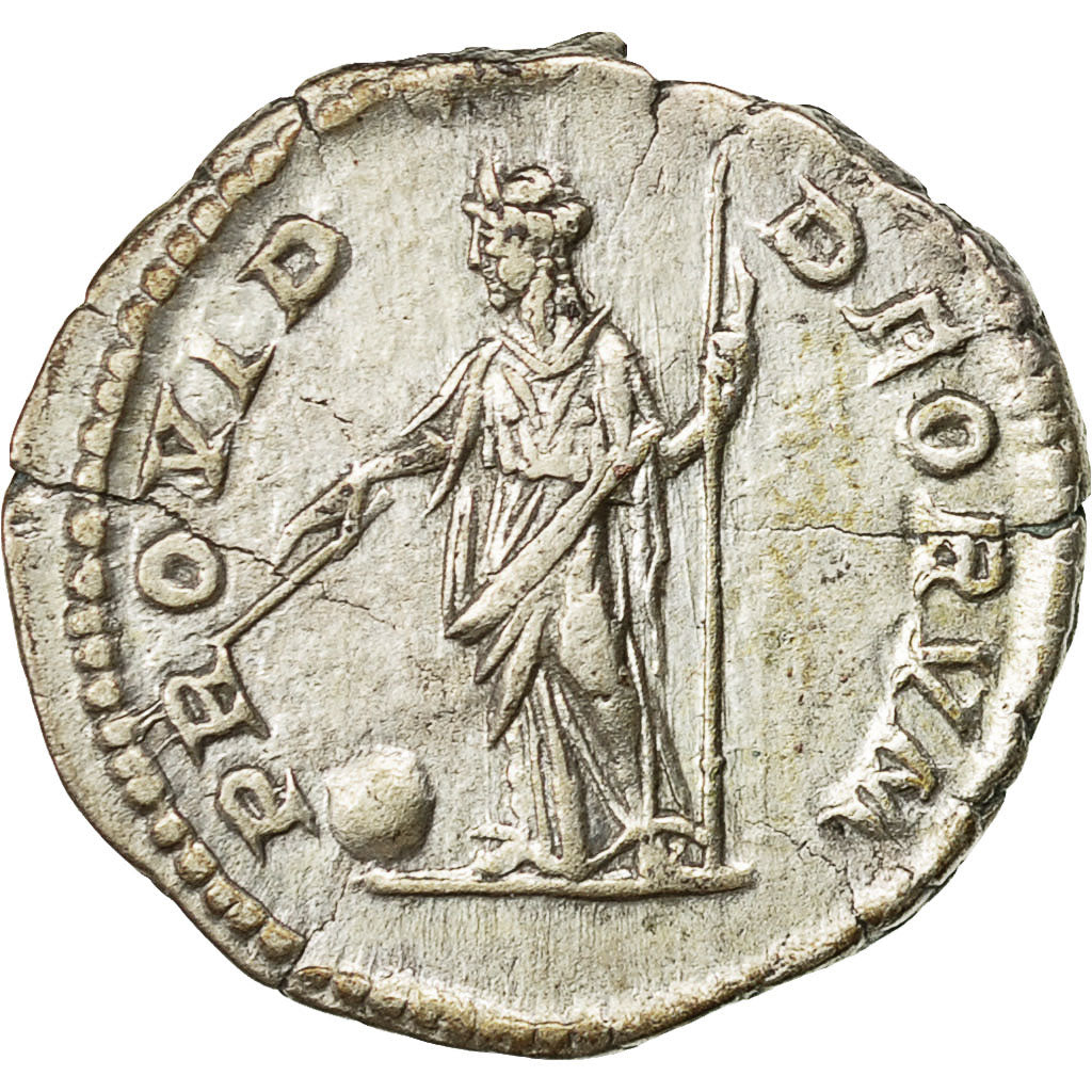 Coin, Geta, Denarius, 203-208, Roma, AU(50-53), Silver, RIC:51