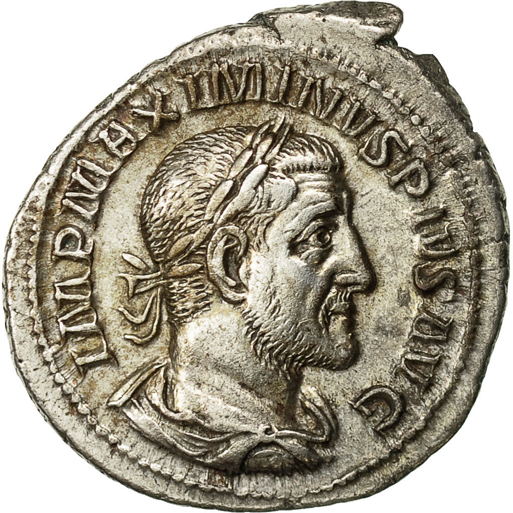 Coin, Maximinus I Thrax, Denarius, 235-236, Roma, AU(50-53), Silver, RIC:14