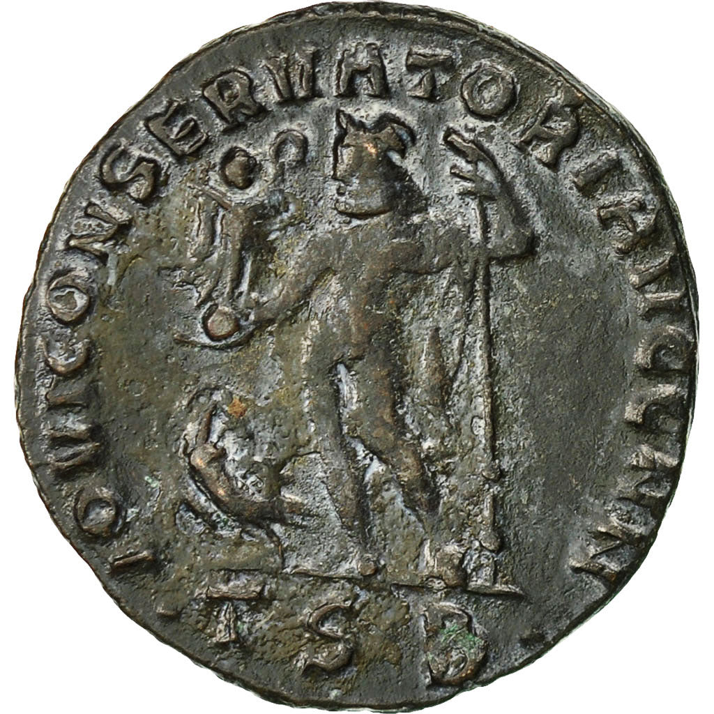 Coin, Constantine I, Follis, 312-313, Thessalonica, EF(40-45), Bronze, RIC:61b