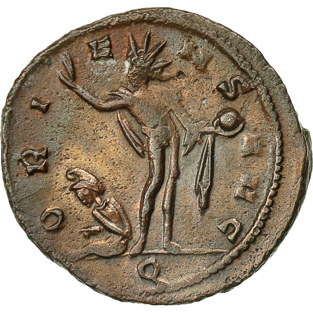 Coin, Aurelian, Antoninianus, 274-275, Milan, EF(40-45), Billon, RIC:135