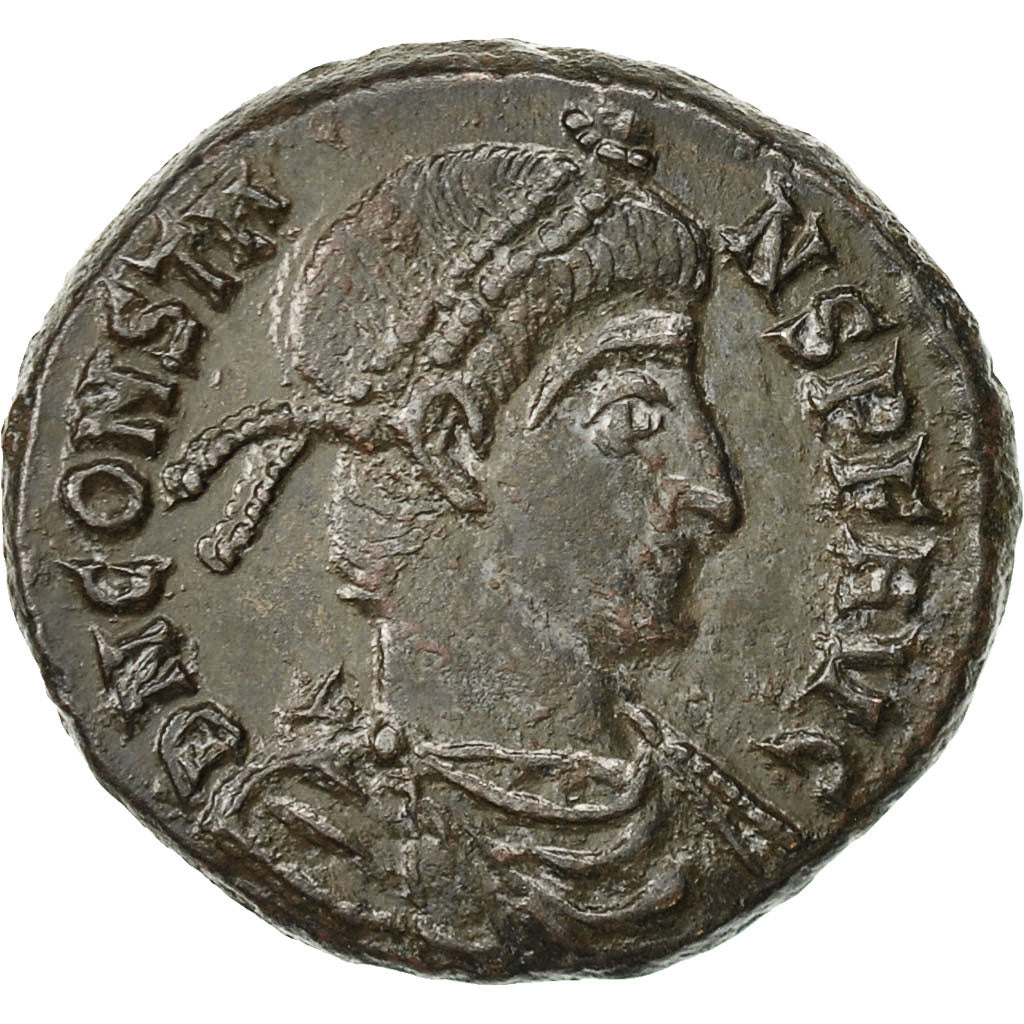 Coin, Constans, Maiorina, Uncertain Mint, AU(50-53), Bronze