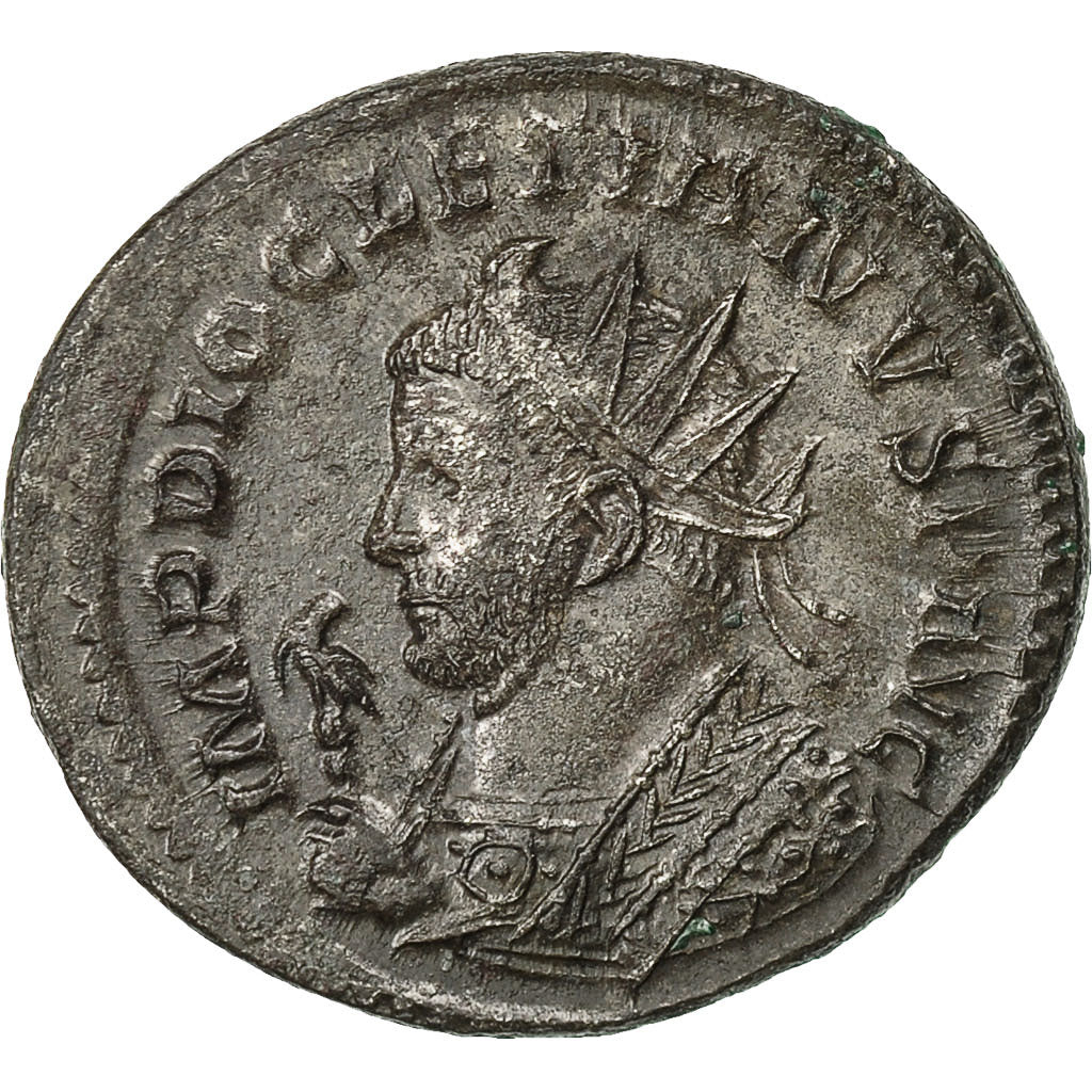 Coin, Diocletian, Antoninianus, 290-291, Lyons, AU(50-53), Billon, RIC:28