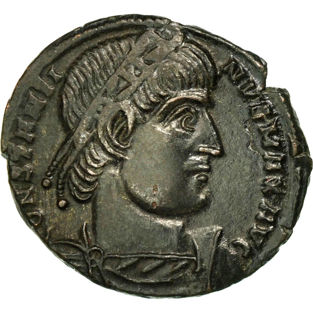 Münze, Constantine I, Follis, 335, Arles, SS+, Bronze, RIC:387