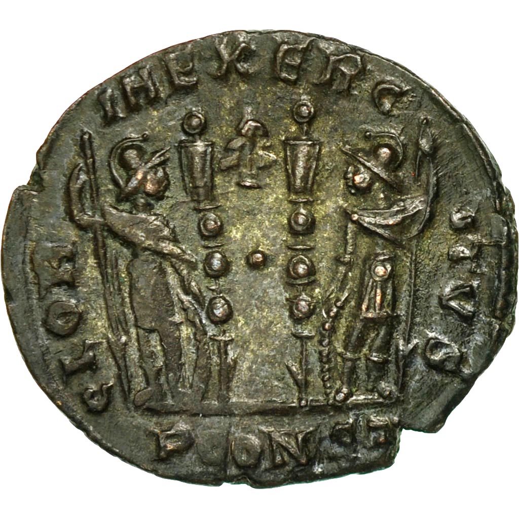 Münze, Constantine I, Follis, 335, Arles, SS+, Bronze, RIC:387