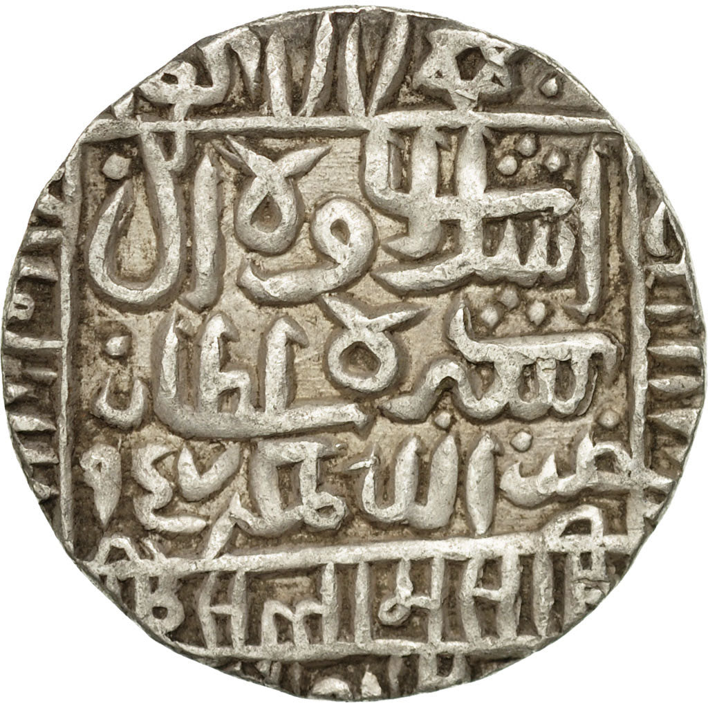 Coin, India, Tanka, AH 957 (AD 1550), AU(50-53), Silver