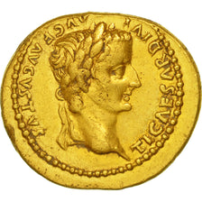 Coin, Tiberius, Aureus, Lyons, AU(50-53), Gold, RIC:25