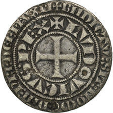 Moneda, Francia, Louis IX, Gros Tournois, BC+, Plata, Duplessy:190D