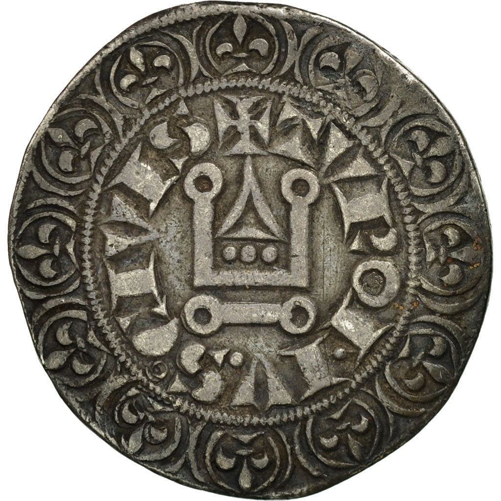 Coin, France, Louis IX, Gros Tournois, EF(40-45), Silver, Duplessy:190D