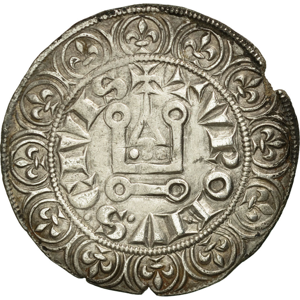 Coin, France, Louis IX, Gros Tournois, EF(40-45), Silver, Duplessy:190D