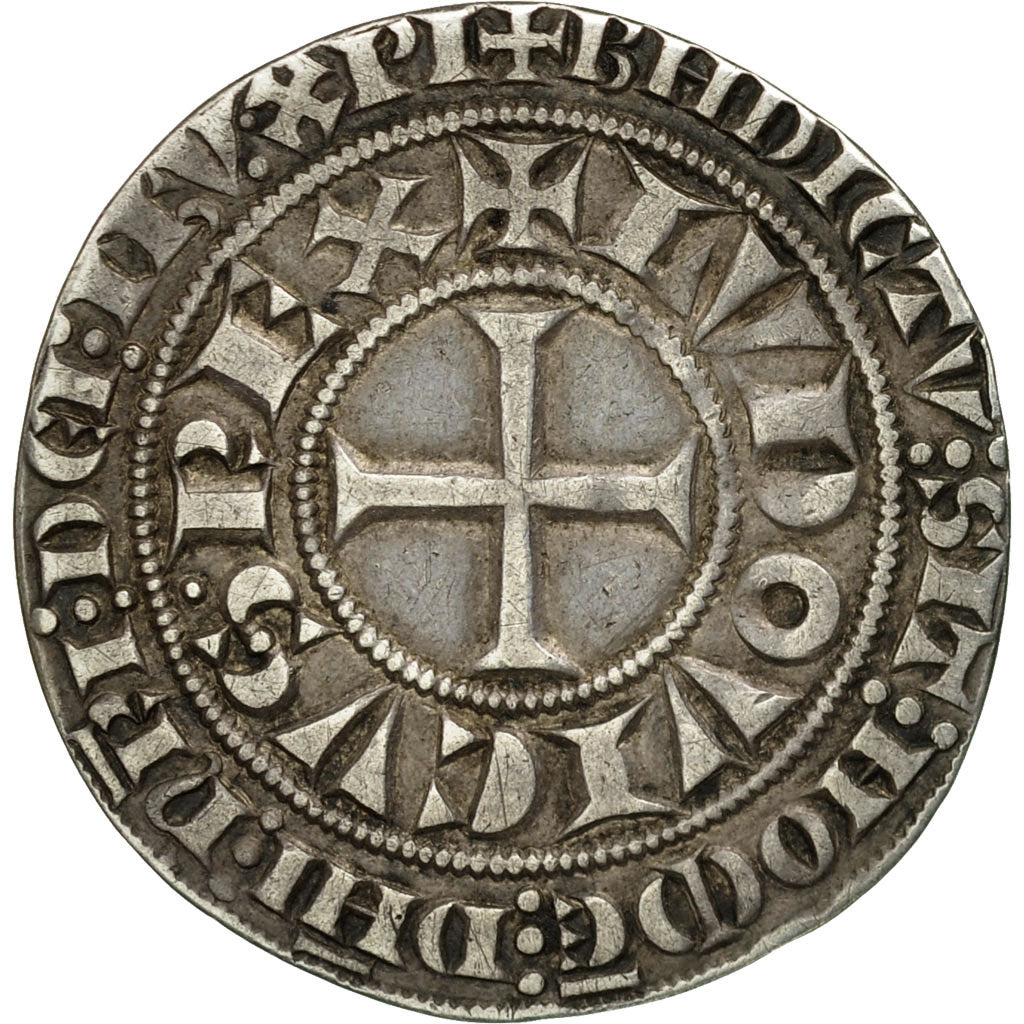 Munten, Frankrijk, Louis IX, Gros Tournois, ZF, Zilver, Duplessy:190A