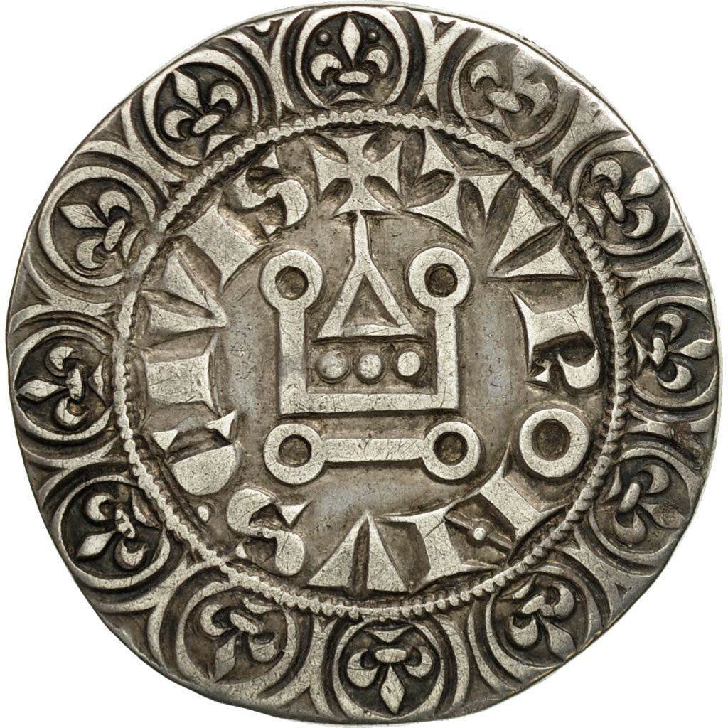 Munten, Frankrijk, Louis IX, Gros Tournois, ZF, Zilver, Duplessy:190A
