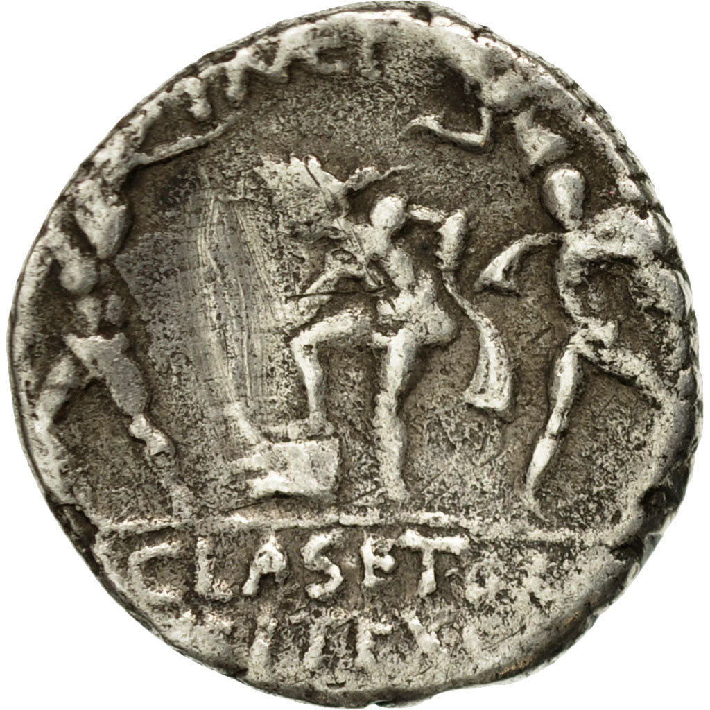Coin, Sextus Pompey, Denarius, Sicily, VF(30-35), Silver, Crawford:511/3a