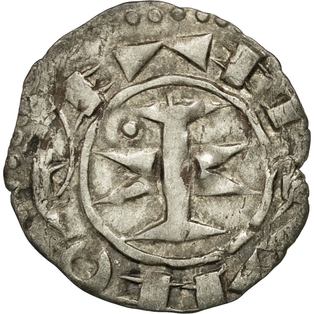 Coin, France, Languedoc, Anonymous, Denarius, AU(50-53), Billon, Boudeau:753
