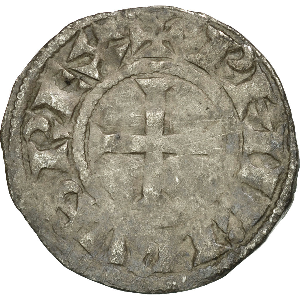Coin, France, Philip II, Denarius, Saint-Martin de Tours, VF(20-25), Silver
