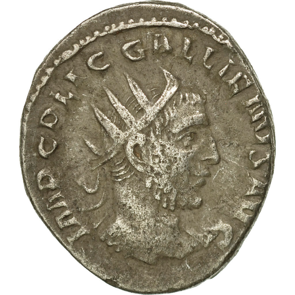 Coin, Gallienus, Antoninianus, 254, Rome, VF(30-35), Billon, RIC:132