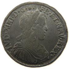 FRANCE, 1/2 Ecu, 1652, Narbonne, VF(30-35), Silver, Gadoury #169, 13.50
