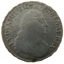 FRANCE, 1/2 Écu aux palmes, 1/2 Ecu, 1694, Bordeaux, VF(30-35), Silver, Gadoury
