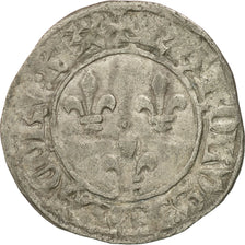 Coin, France, Charles VI, Double Tournois, EF(40-45), Billon, Duplessy:393C