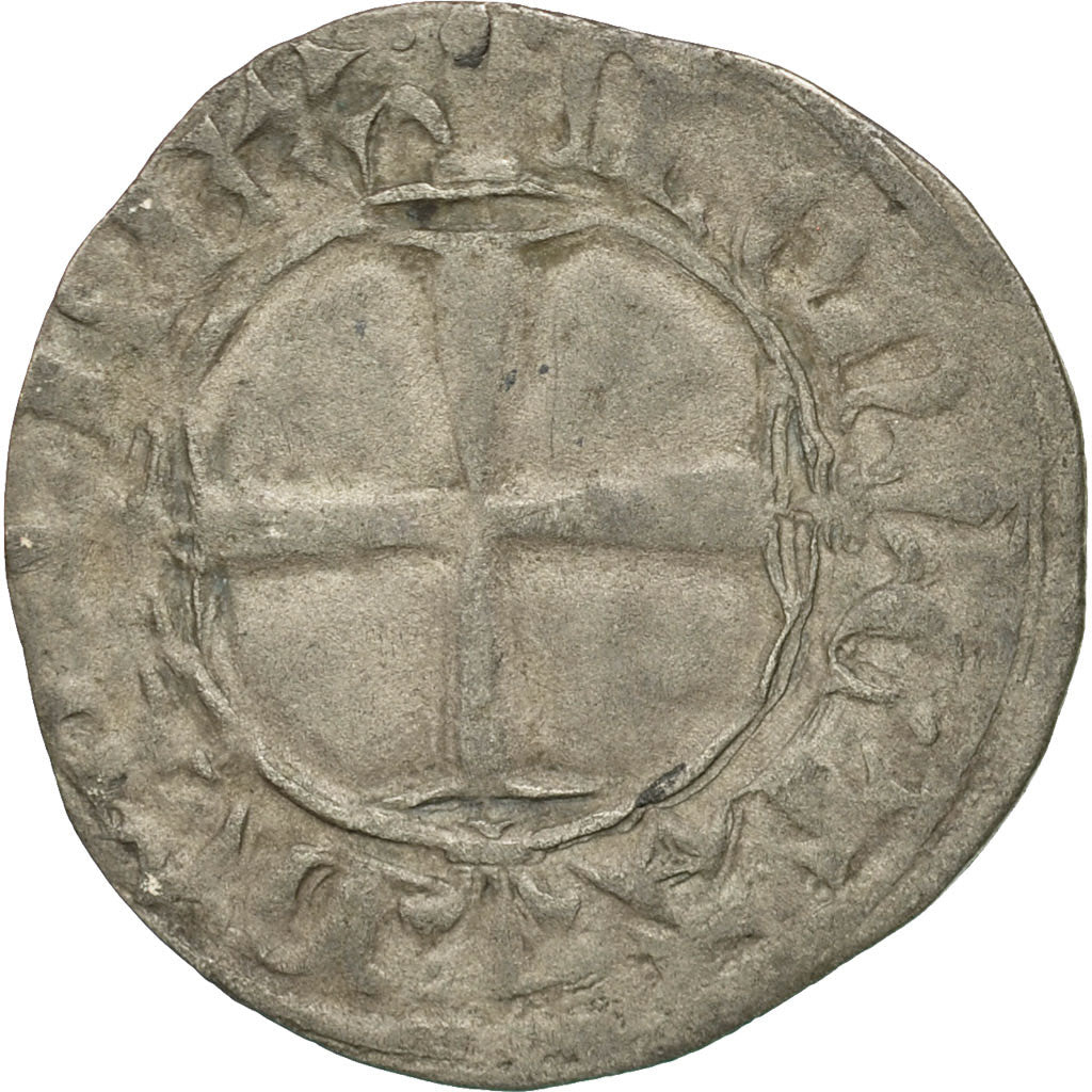 Coin, France, Charles VI, Double Tournois, EF(40-45), Billon, Duplessy:393C