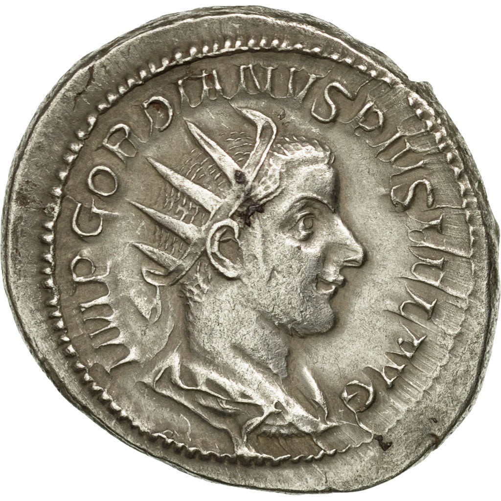 Coin, Gordian III, Antoninianus, 243-244, Rome, AU(50-53), Billon, RIC:145