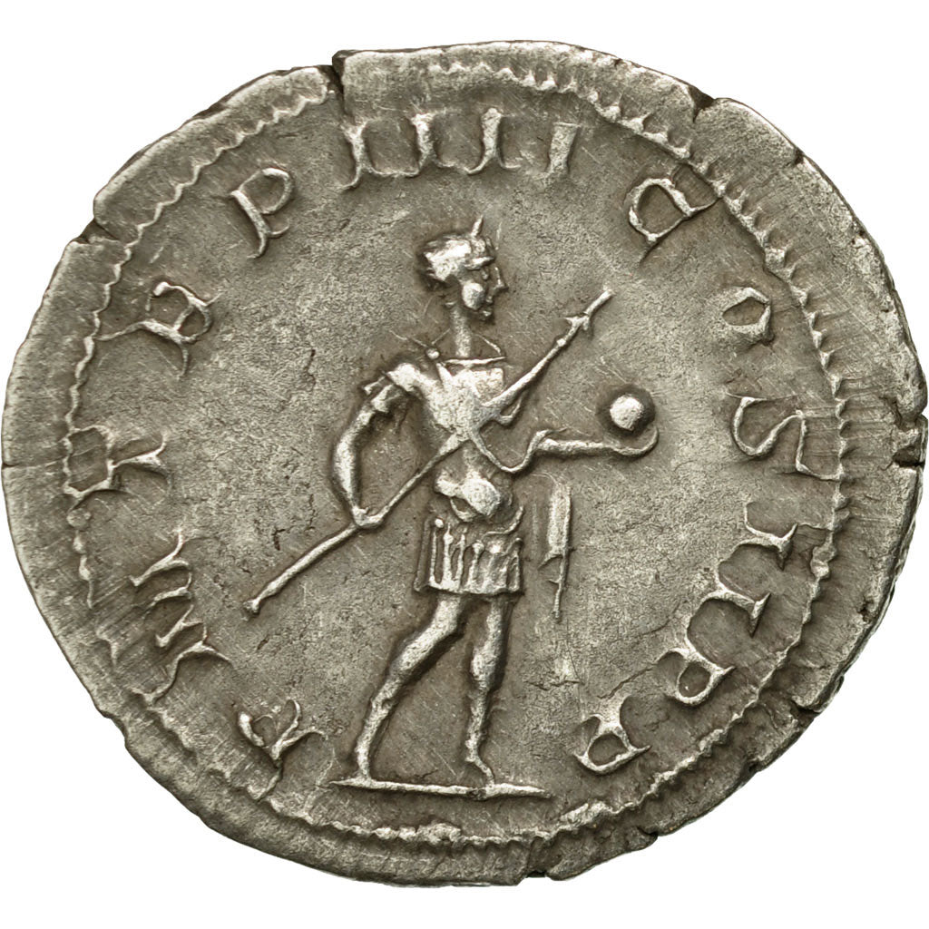 Coin, Gordian III, Antoninianus, 241-243, Rome, AU(50-53), Billon, RIC:92