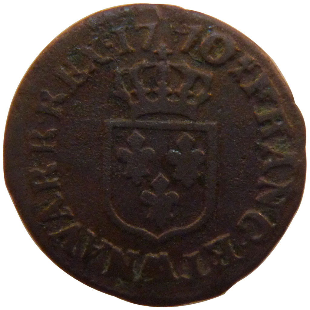 Louis XV, Liard à la Vieille Tête