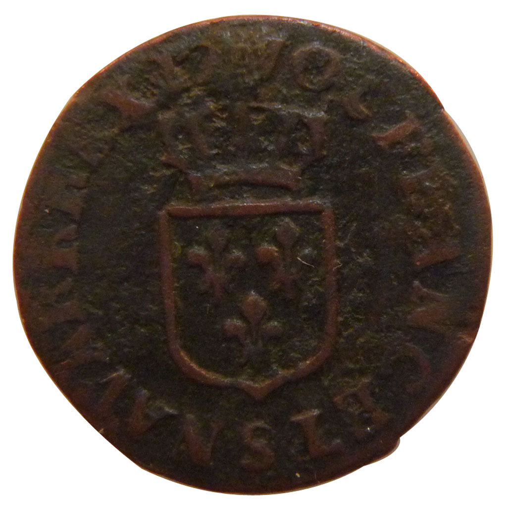 FRANCE, Liard à la vieille tête, Liard, 1770, Reims, KM #543.9, VF(20-25), Coppe