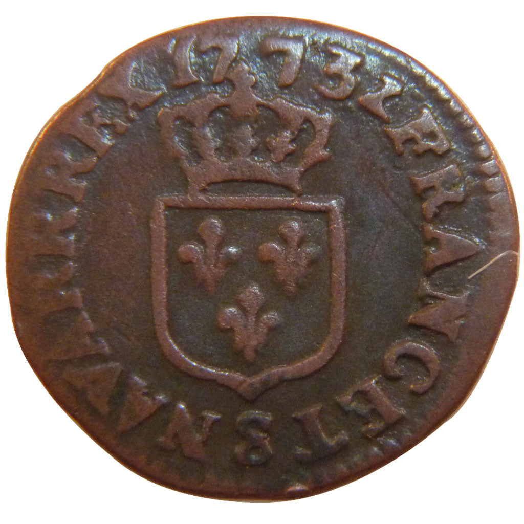 Louis XV, Liard à la Vieille Tête