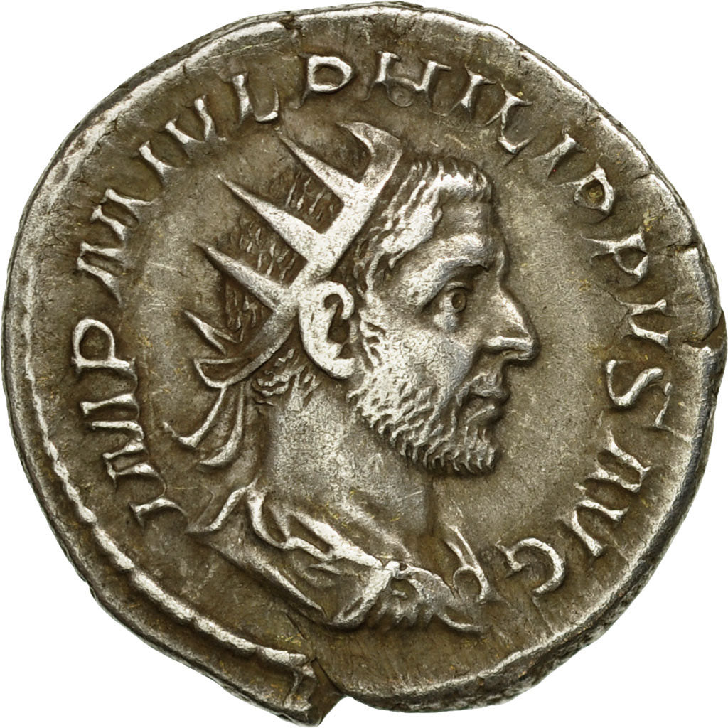 Coin, Philip I, Antoninianus, 245, Rome, EF(40-45), Billon, RIC:26b