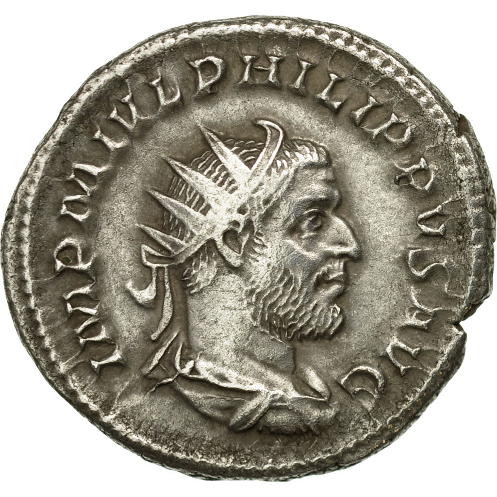 Coin, Philip I, Antoninianus, 247, Rome, AU(50-53), Billon, RIC:44b