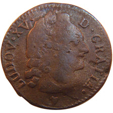 FRANCE, Sol, 1773, Aix, F(12-15), Copper, Gadoury #279, 11.30