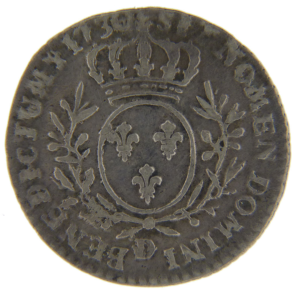 FRANCE, Sol à la vieille tête, Sol, 1771, Reims, EF(40-45), Copper, Gadoury #280