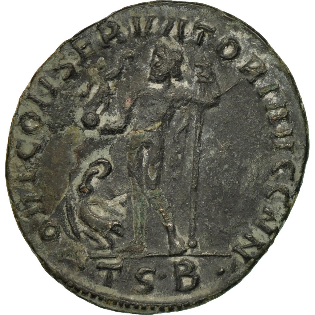 Münze, Maximinus II, Follis, 312-313, Thessalonica, SS, Bronze, RIC:61a