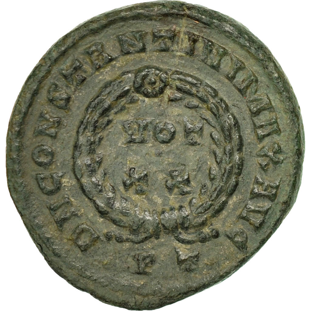 Coin, Constantine I, Follis, 320-321, Ticinum, EF(40-45), Bronze, RIC:140