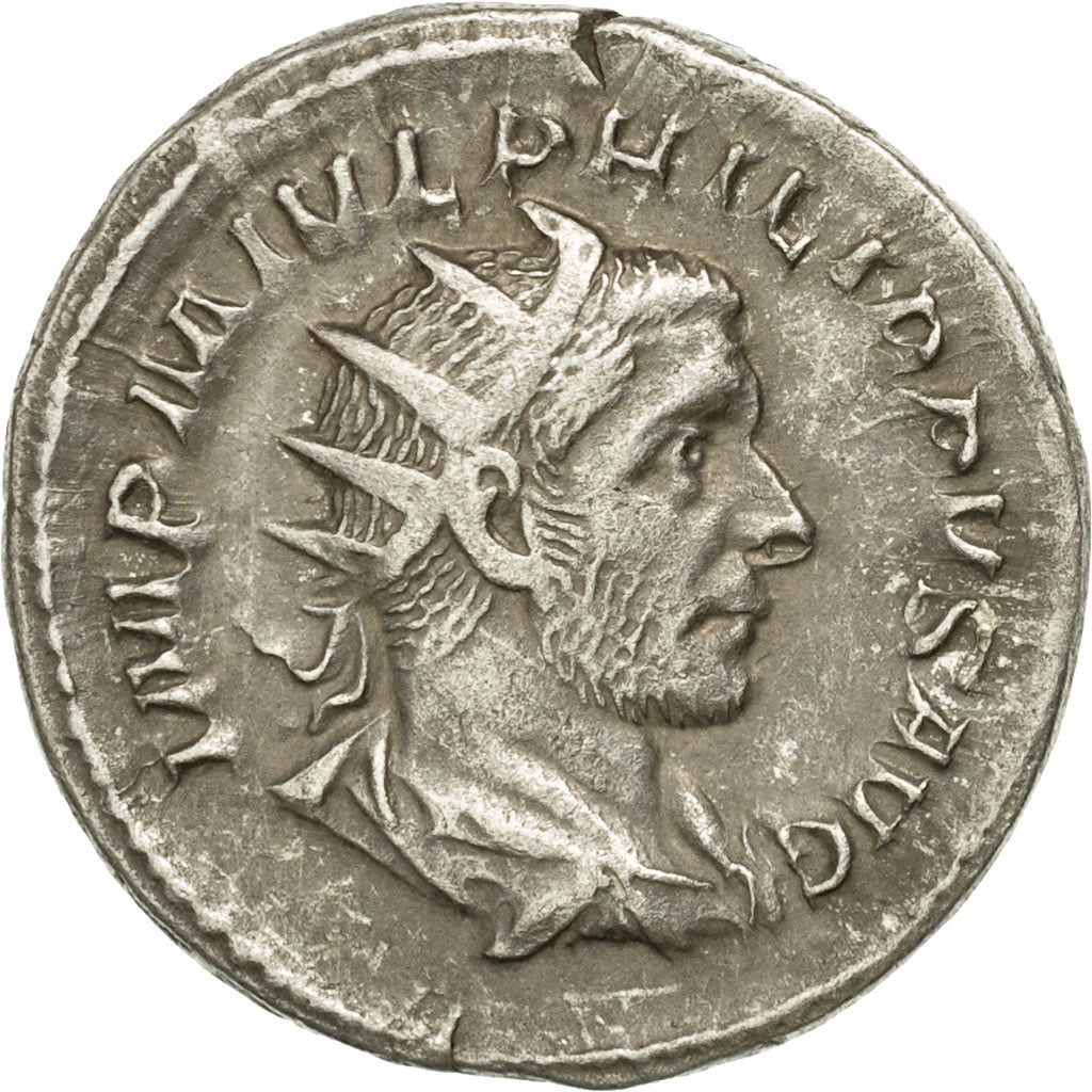 Coin, Philip I, Antoninianus, 244-247, Rome, EF(40-45), Billon, RIC:48b
