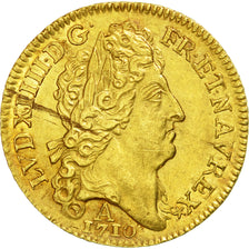 Munten, Frankrijk, Louis XIV, Louis d'or au soleil, Louis d'Or, 1710, Paris, PR