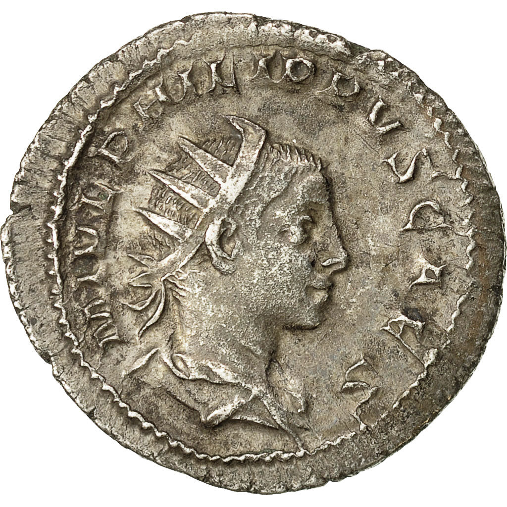 Coin, Philip II, Antoninianus, 244-246, Rome, EF(40-45), Billon, RIC:218