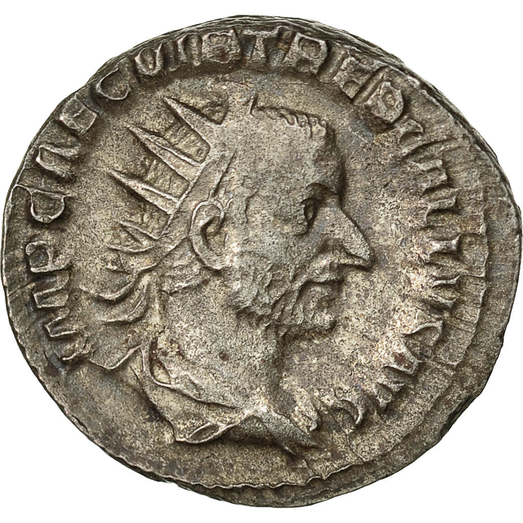 Coin, Trebonianus Gallus, Antoninianus, AD 251-253, Rome, AU(50-53), Billon