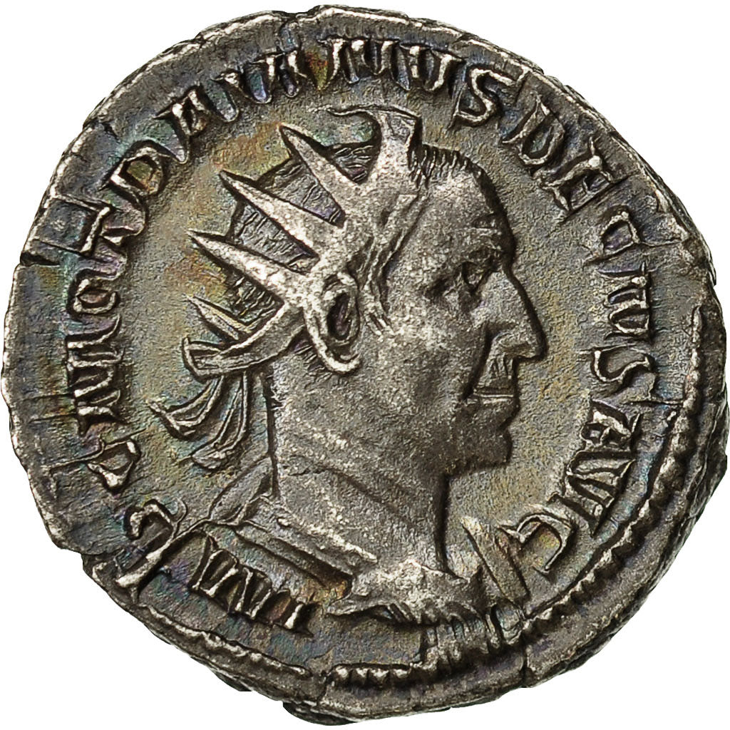 Coin, Trajan Decius, Antoninianus, 249-251, Rome, AU(50-53), Billon, RIC:25