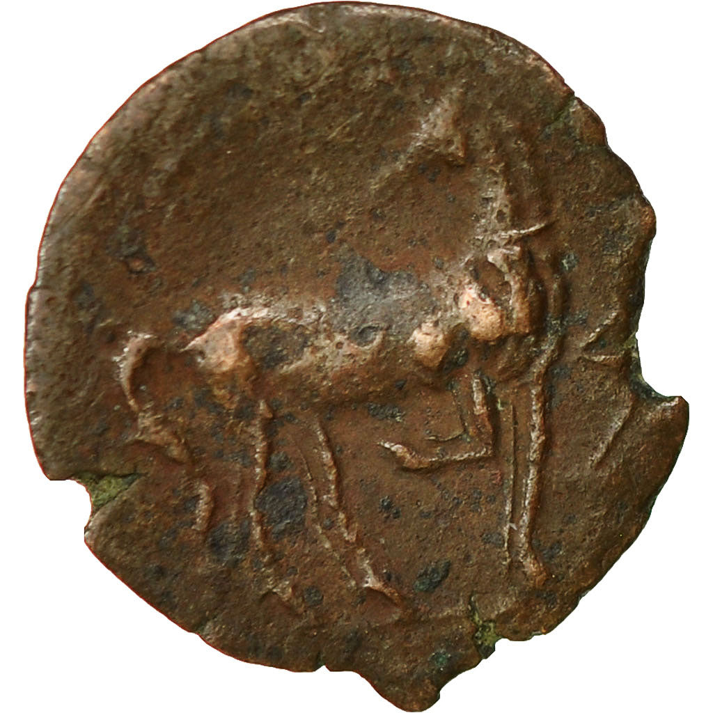 Coin, Carthage, Zeugitane, 1/2 Shekel, EF(40-45), Bronze, SNG Cop:397-8