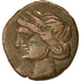 Moneda, Carthage, Zeugitane, Shekel, MBC, Bronce, SNG Cop:302-23