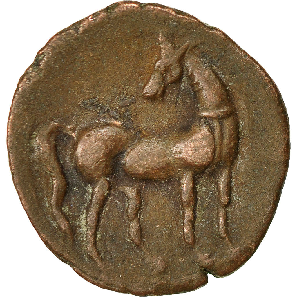 Coin, Carthage, Zeugitane, Shekel, EF(40-45), Bronze, SNG Cop:302-23